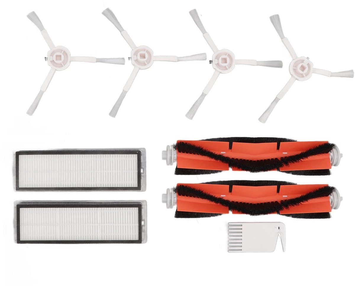 Dailygoods- Borstel Vervangingsset - Borstelfilters - Geschikt voor Mijia 1C/F9/1T - Stofvermindering - Fijne deeltjes opvangen - Onderhoudsonderdelen - Stofzuigeraccessoires
