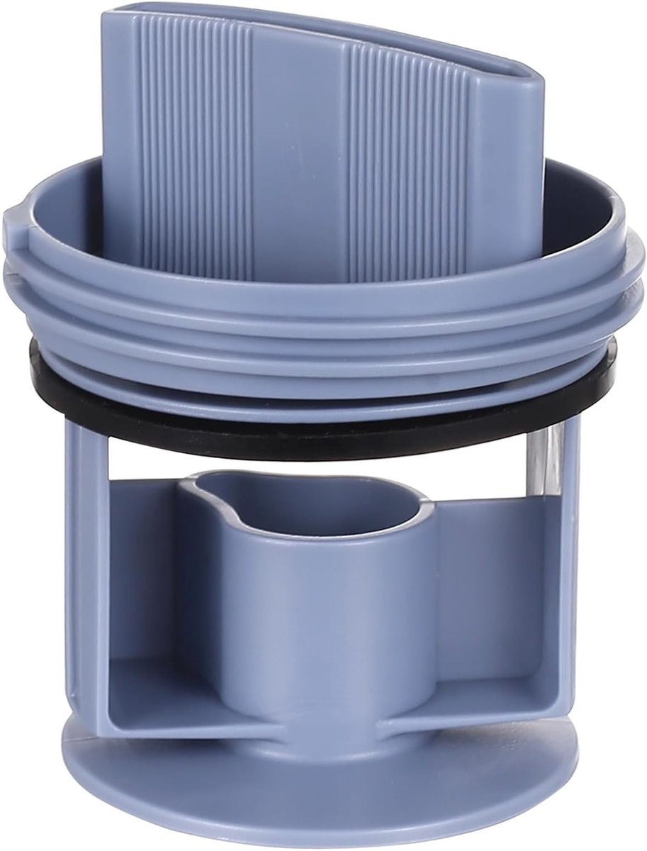 Flusensieb voor Wasmachine en Droger - Vervangfilter Ø 64mm van Blauw POM met Dichting voor Efficiënte Afvoer
