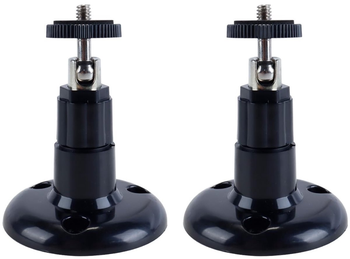 Dailygoods- Ringcamerabevestiging 2 Stuks - Muurbeugel - Geschikt voor Camera's met 1/4 Schroefdraad - Eenvoudige Installatie - Duurzaam ABS-Kunststof - Universele Compatibiliteit - Camera Bevestigingsbeugel