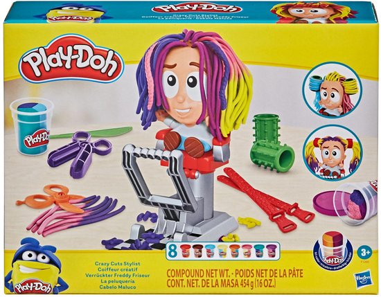 Play-Doh Haarsalon Speelset - Boetseerklei - Inclusief 6 Play-Doh potjes - Knutselen voor kinderen
