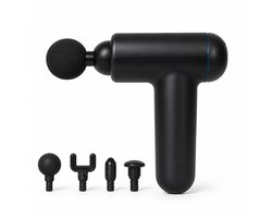 Gloovon® Massage Gun - Bevordert Spierherstel & Bloedsomloop - 32 Standen Massage Pistool voor Nek, Rug & Schouders - Zwart