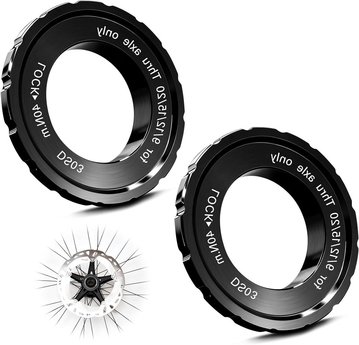 Remschijf Centerlock Lockring - Set van 2 - Compatibel met Shimano - Betrouwbare bevestiging voor MTB - ShopVlot