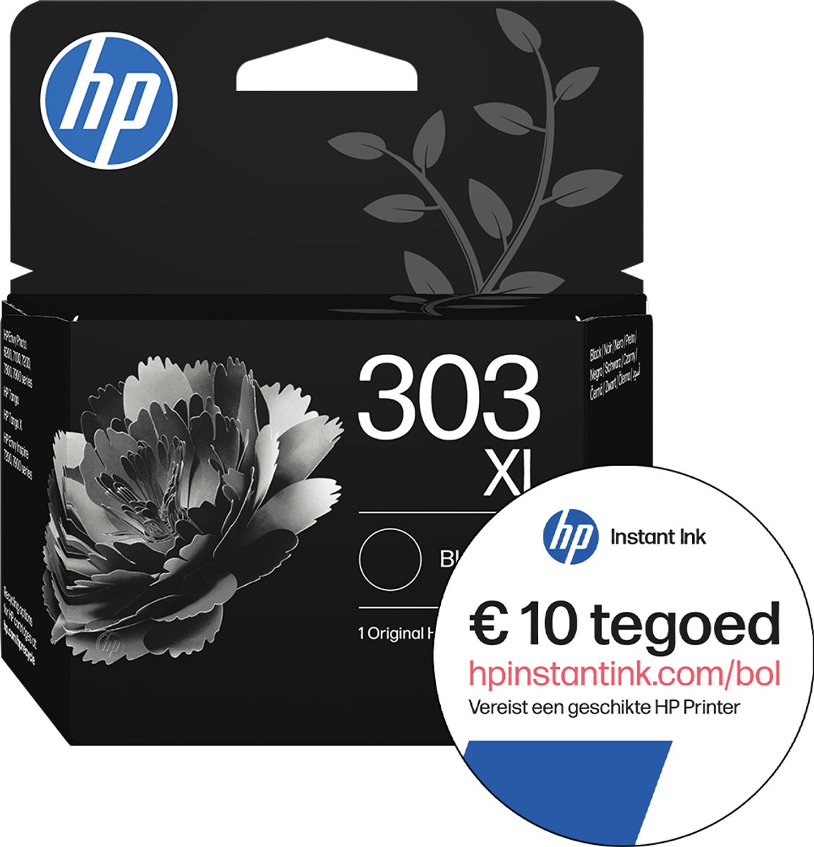 HP 303XL - Inktcartridge - Origineel - Zwart - Instant Ink Tegoed