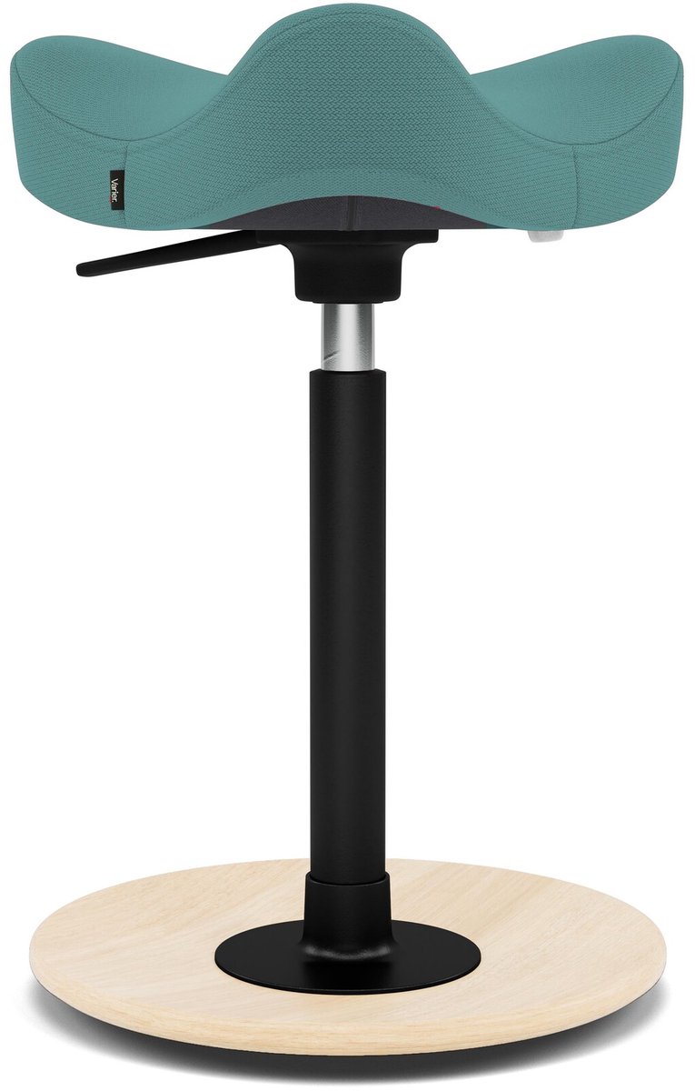 Varier Stokke Move Compact zadelkruk, Turquoise/Naturel Revive - ergonomisch