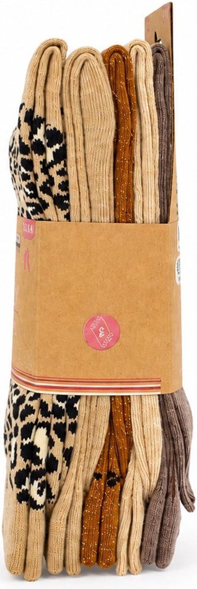 INTERSOCKS - 5 PAAR DAMESSOKKEN - 80% KATOEN- FANTASIE