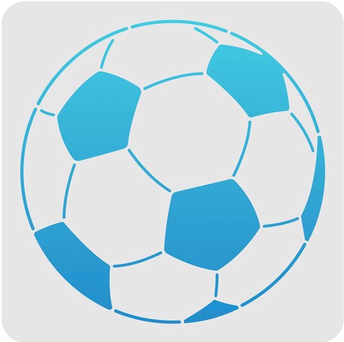 Allecto - Voetbal Stencils - Sjablonen voor Schilderen - Herbruikbaar