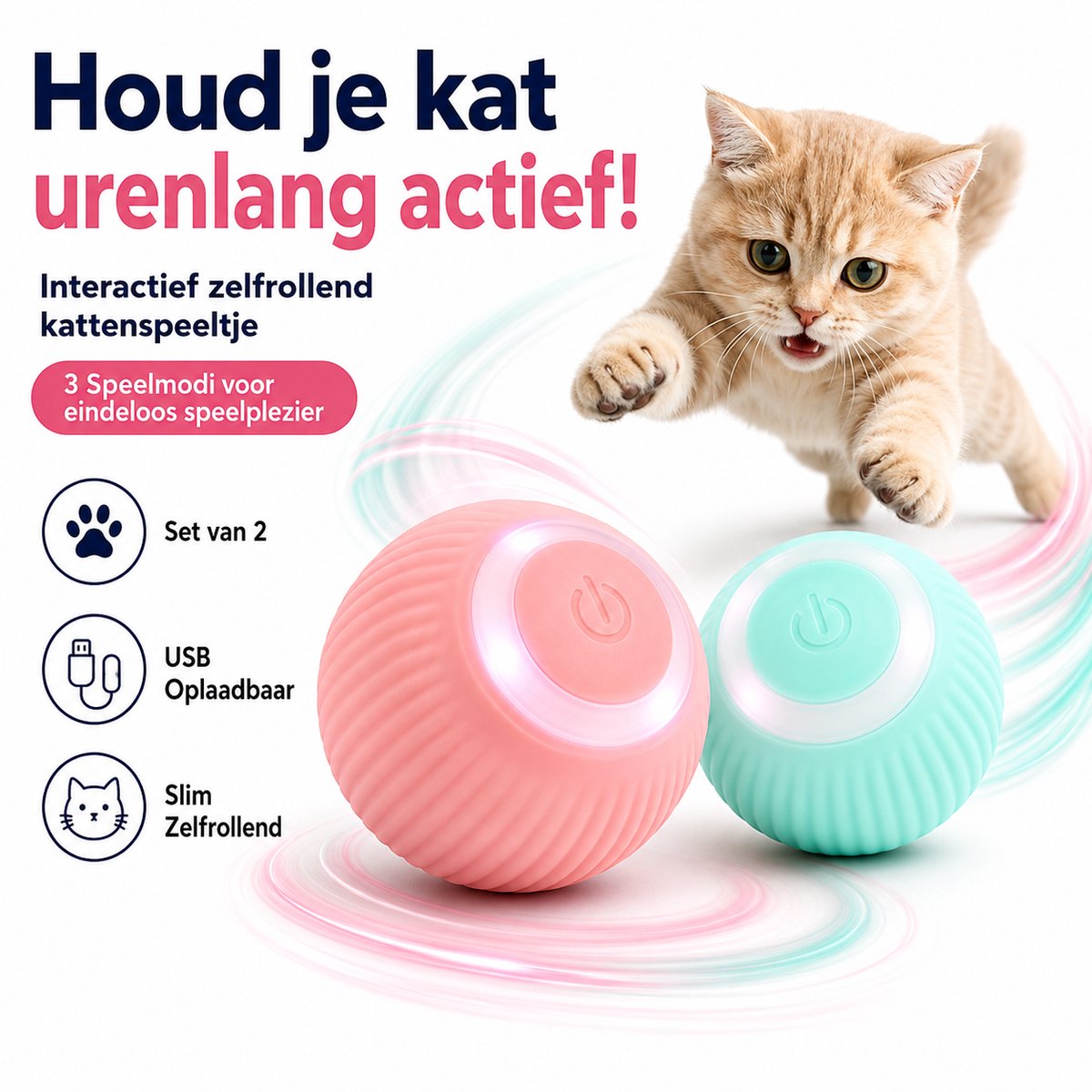 IMENGINE KoningBen Interactief Kattenspeelgoed - 2 stucks thumbnail 6