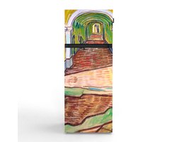 NUNKI MEDIUM-AVGO / Dubbel-Deurs Koelkast, E Klasse, 206l, Vincent Van Gogh - Gang in het gesticht, Satin (ALL sides)