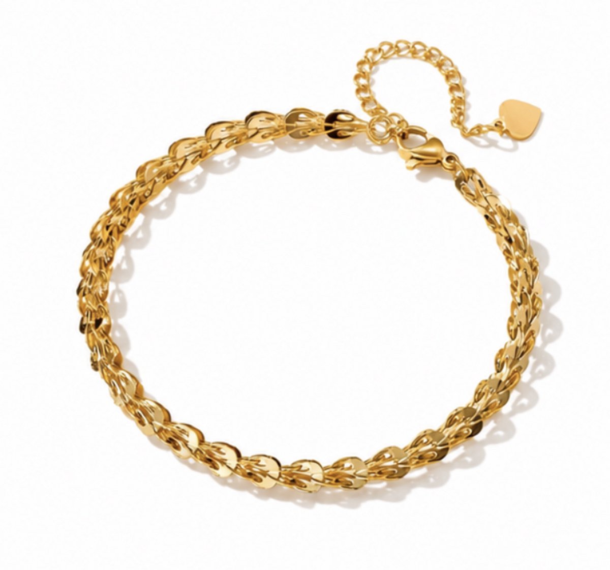 Armband - Goudkleurig- verguld - dames - Vrouwen - feest sieraden - verjaardag cadeau - cadeau - vakantie