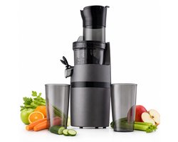 V&M Slowjuicer - Sapcentrifuge - Juicer voor Groenten en Fruit - 800 ml - Brede 78 mm Vulopening -…