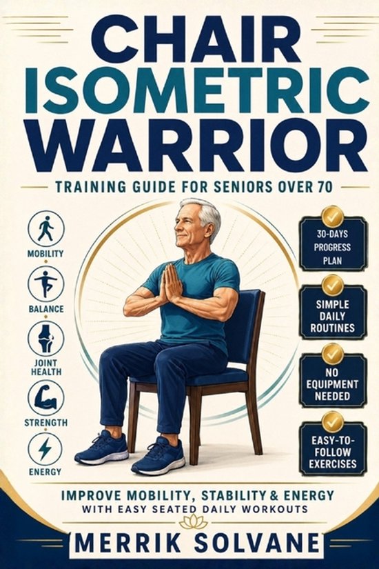 Chair Isometric Warrior Training guide for seniors over 70 - cover