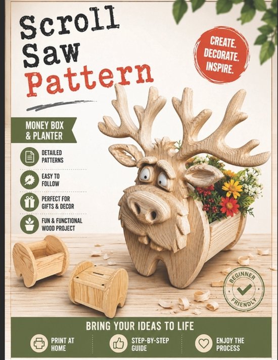 Reindeer Planter & Money Box - cover