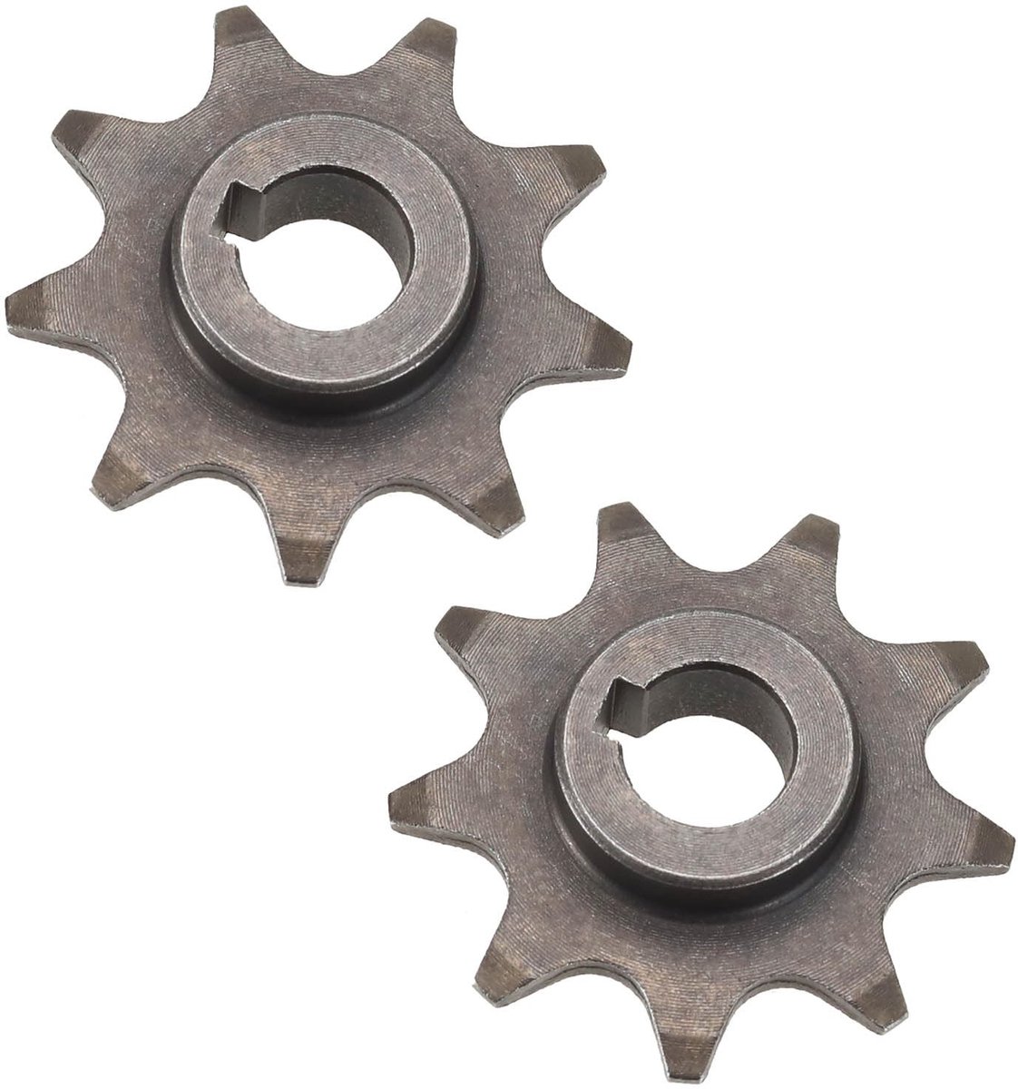 SMOAKEZ - 9-tands tandwiel - Fiets ketting tandwielpignon - Premium kwaliteit - Metaal - Geschikt voor elektrische scooters - 2 stuks - 9T motortan...