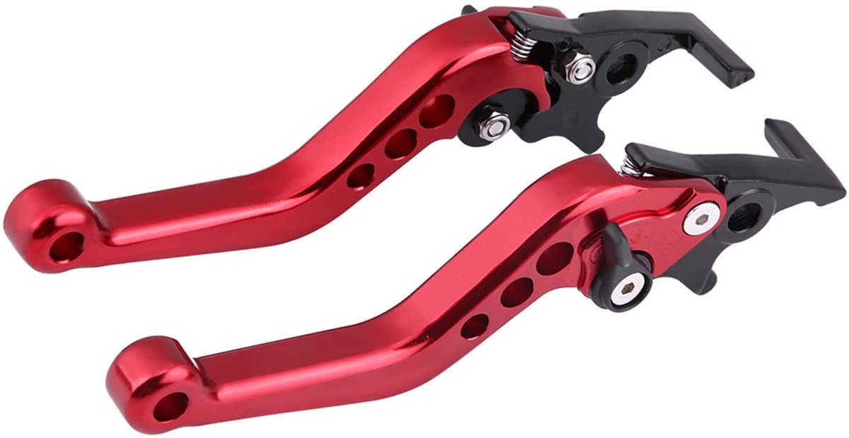 VLEMICO- Remhendel Fatbike - Dubbele Remhebel - CNC Bewerkt Aluminium - Antislip Rubber - Eenvoudige Installatie - Schokbestendig