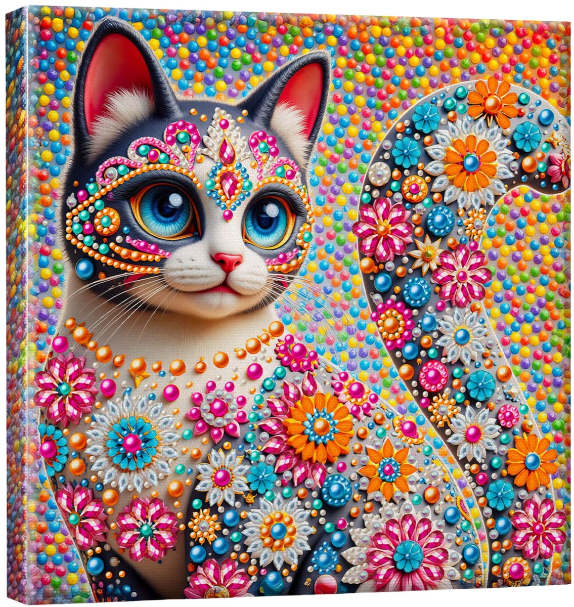Adorzy Diamond Painting Op Canvas Kat – Pearl Paintings - Diamond Painting Volwassenen – Diamond Painting Volledig Pakket