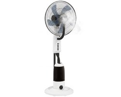 TEKROA® Statiefventilator - Mistventilator - Vernevelingsventilator met 2800 ml Watertank en 3…