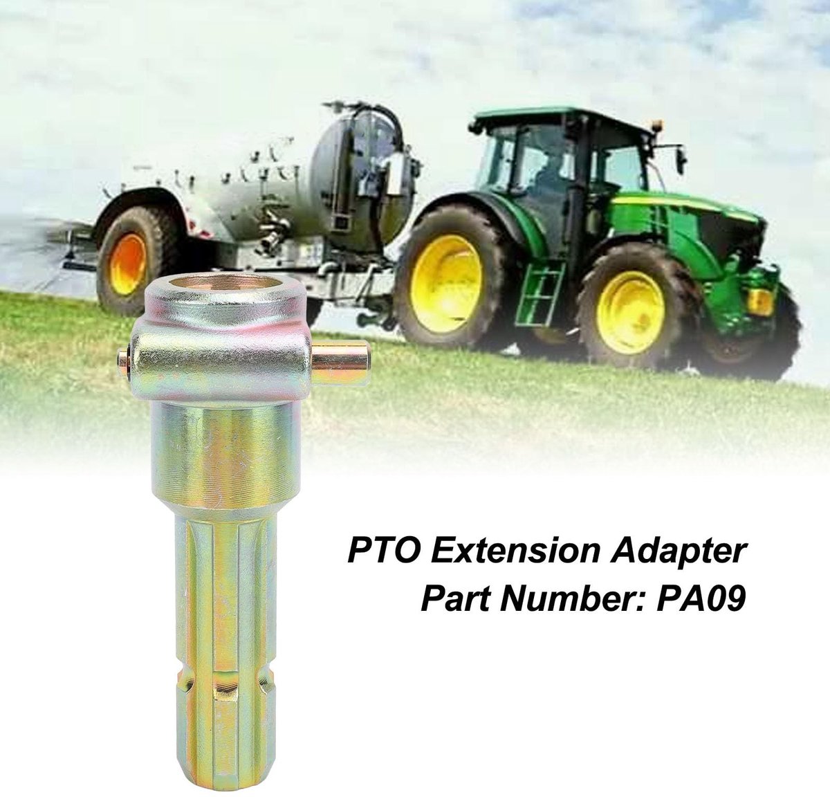 Dailygoods- PTO-verlenger 1 3/8 inch 6 Spline - PTO-verlengeradapter - Metalen Aftakasverlenging - Geschikt voor 70 Pk Tractoren - Betrouwbare consistentie - Eenvoudige lengteoplossing - Aftakasadapter