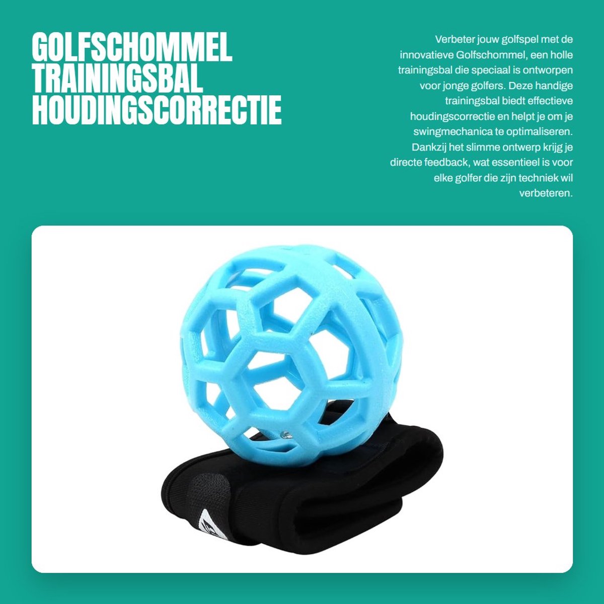 Dailygoods- Golfschommel - Draagbare Trainingsbal - Houdingscorrectie - Golftrainingsmateriaal - Lichtgewicht - Duurzaam Plastic - Verbeter uw Golfswing - Golftraining