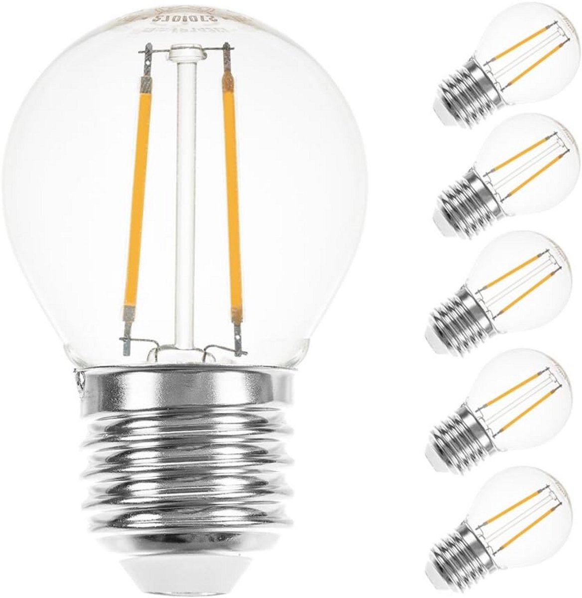 Led filament lamp - Druppel gloeidraad - Sfeervolle verlichting - Extra warm wit - 10 stuks - Helder