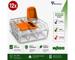 Wago lasklem 3-voudig 221-413 (12 stuks) - Tornitrex®