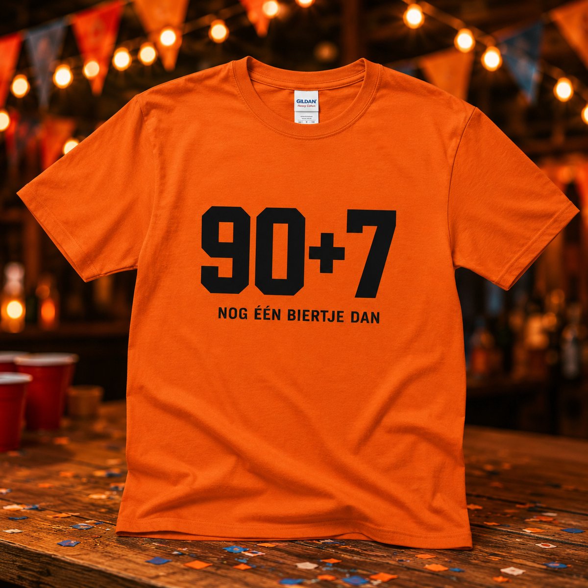 WK 2026 Nederland Shirt – 90+7 – Oranje WK Shirt Heren & Dames – Holland Voetbal Fan T-Shirt – Nederlands Elftal Supportersshirt
