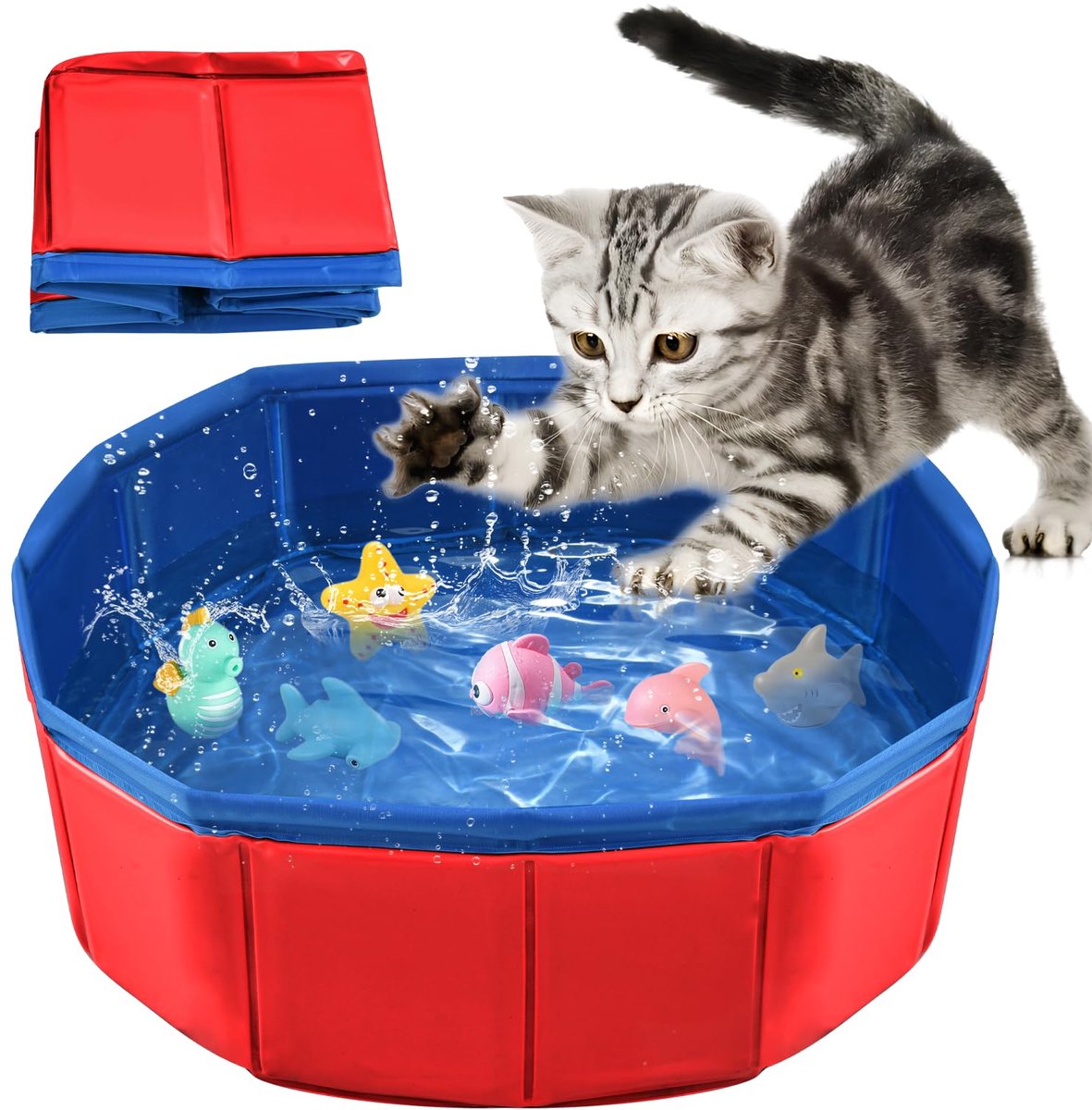 Kattenbad - Opvouwbaar kattenzwembad thumbnail 3
