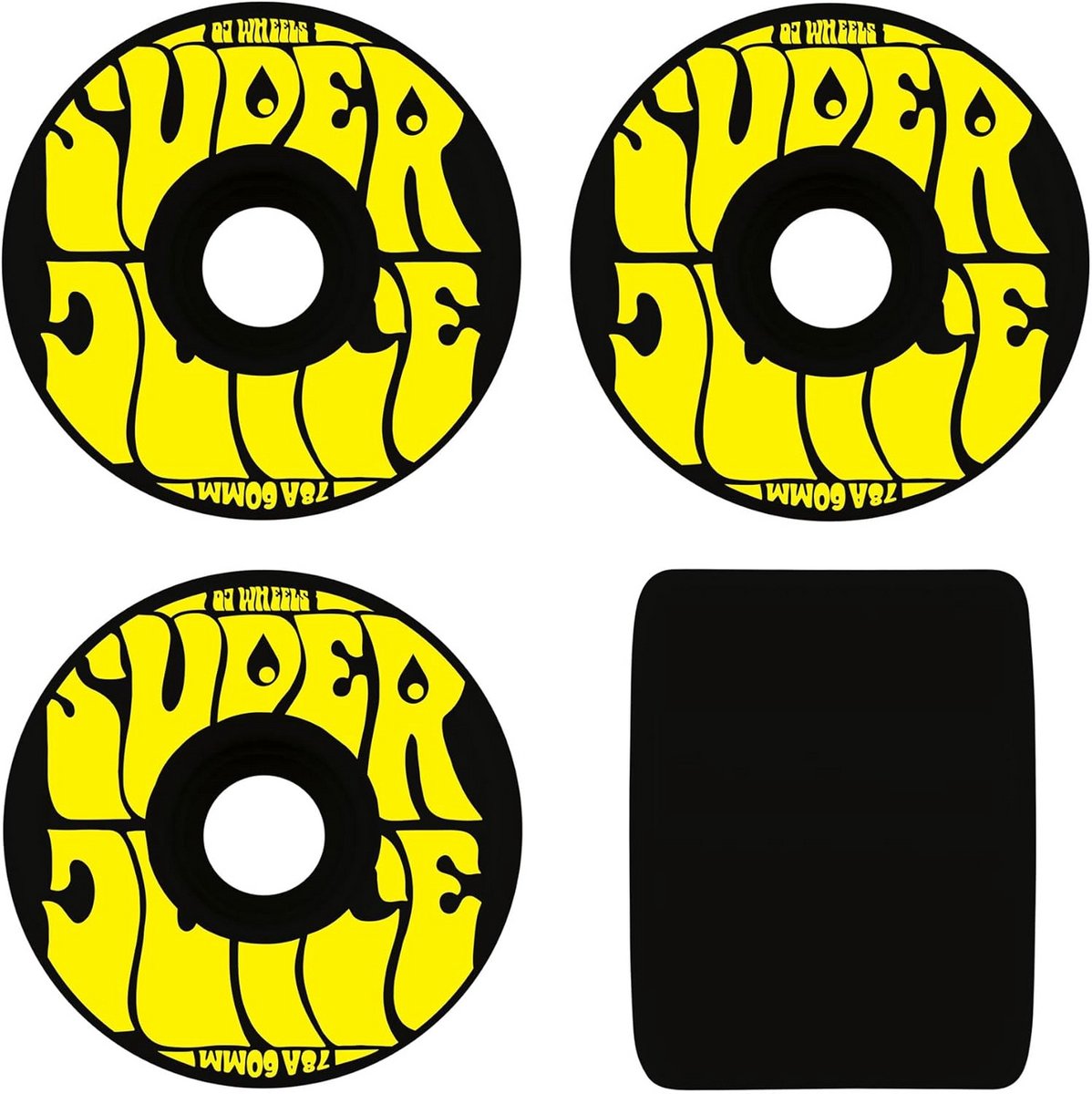 Skateboard Wielen Cruiser Wielen Straat Rijden Chip-bestendige Vorm 60mm 78a