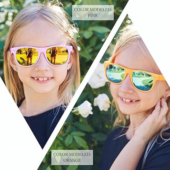 Dailygoods- Zonnebril Kind - Gepolariseerd - UV400-bescherming - Lichtgewicht - Flexibel Siliconen Frame - Krasbestendig - Kinderen Zonnebril van Dailygoods — afbeelding 5