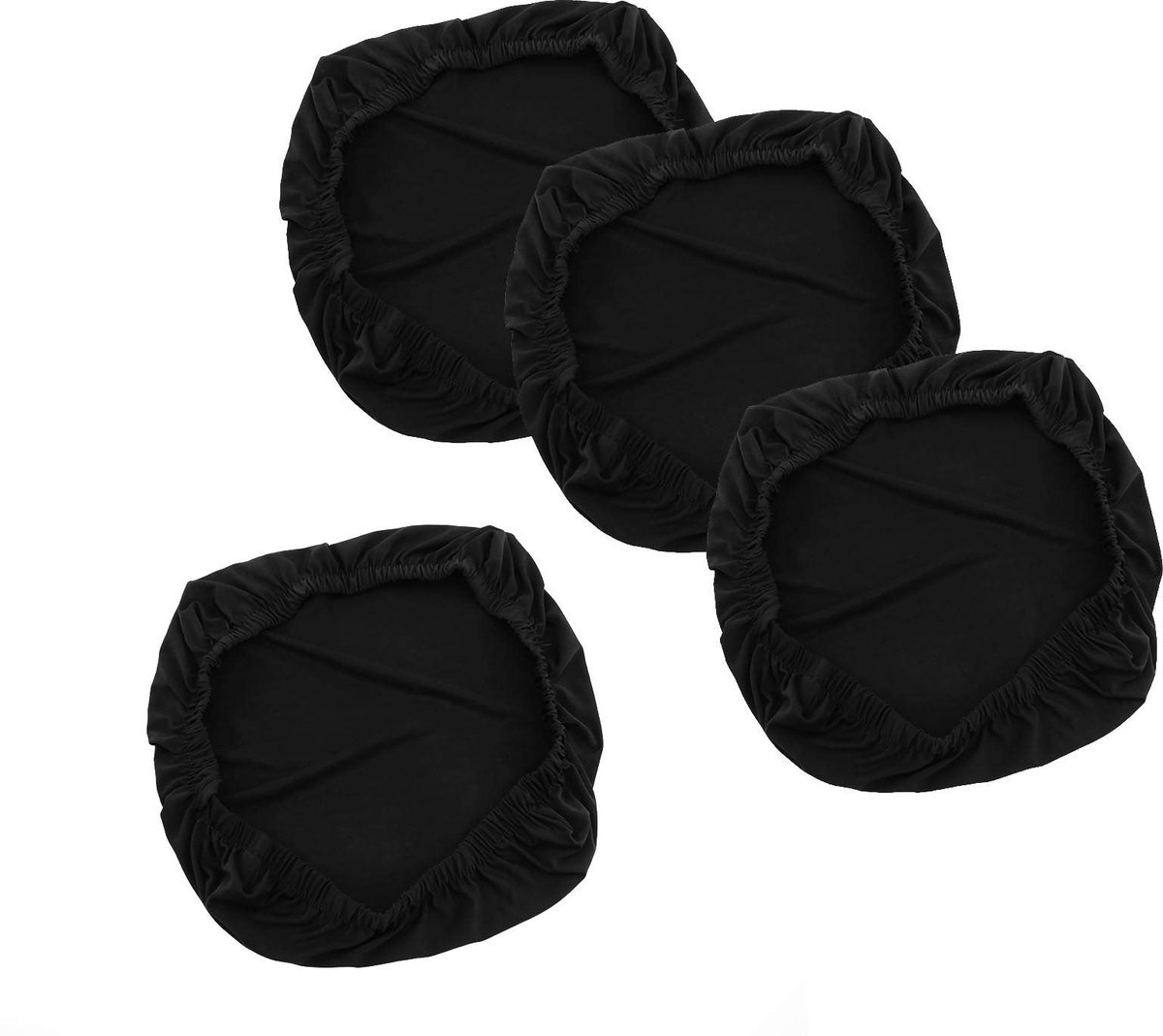 Dailygoods- Stoelkussen Uitneembaar - 4x Kussenhoes - Elastisch - Polyester - Bescherming tegen Vlekken - Voor Kussens tot 45x45cm - Stoelhoes