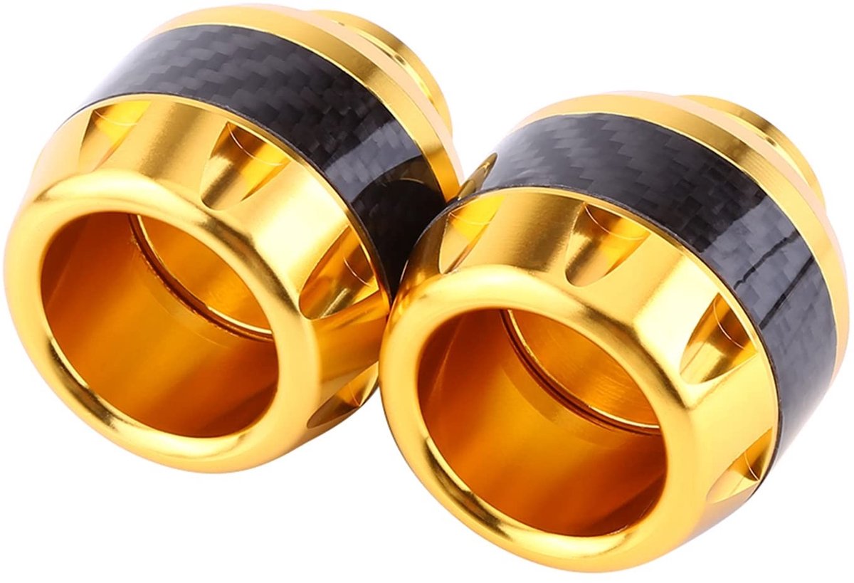 Dailygoods- Vork Schuifregelaars Hoge Impactweerstand - Crashbeschermers - Koolstofvezel - Motorfiets Beveiliging - Scooter Bescherming - Hoogwaardig Plastic - Frame Sliders