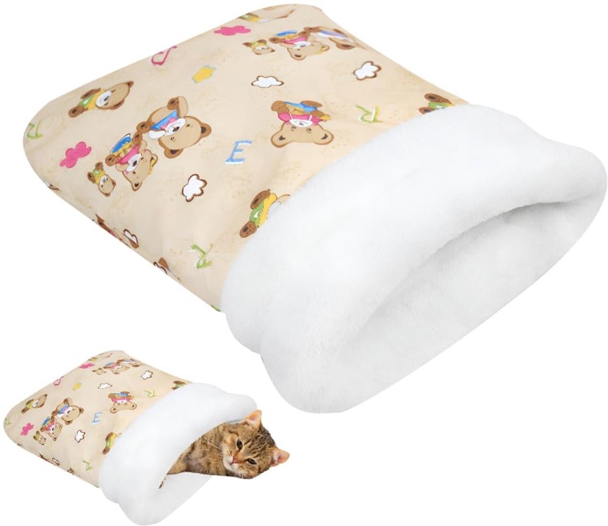 Dailygoods- Slaapzak Huisdieren - Zacht/Warme Nest - Winterbed - Waterafstotend - Oxford-Stof - Afmetingen: (lxbxh) - Dierenbed