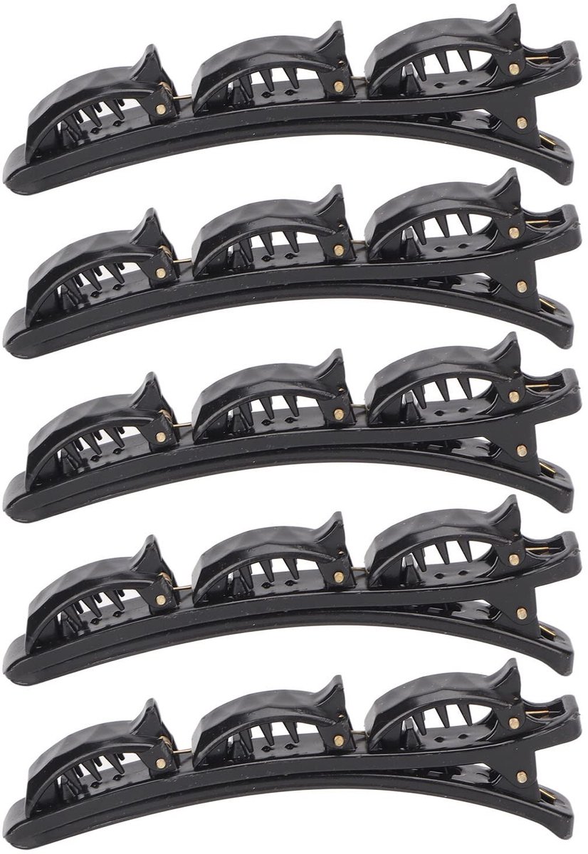 Dailygoods- Haarspeldjes Gevlochten - 5 Stuks - Haarclips - Comfortabele Grip - Antislip Tanden - Stijlvolle Uitstraling