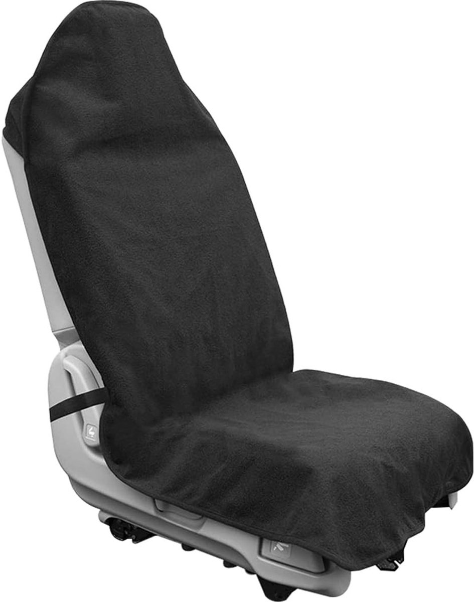 Dailygoods- Autostoelhoezen Waterdicht - Universeel - Voorstoelen - Zwart - Sponsdoek - Duurzaam en Beschermend - Stoelhoes