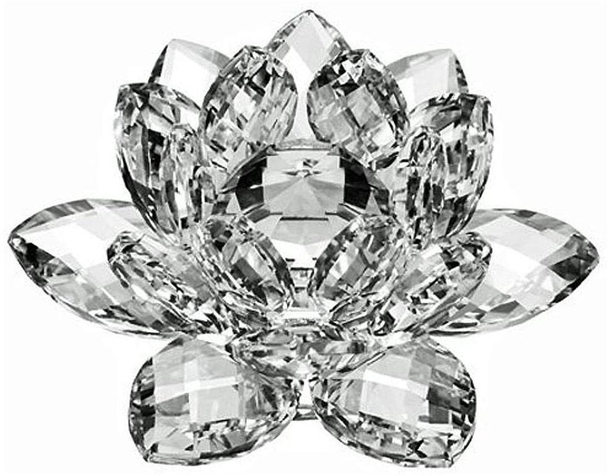 Dailygoods- Lotusbloem Kristal Ornament - Decoratie Woonkamer - Feng Shui Decoratie - 60mm - Energiegeleider - Prachtige Zonlichtreflectie