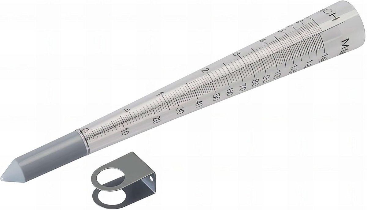 Regenmeter - Pluviometer Tuin - Tuinwatergift Bepalen - Metrische Keizerlijke Schaal - 160 mm - Transparant