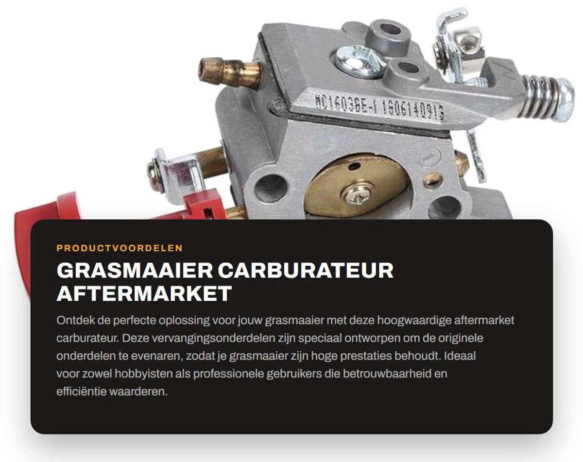 Dailygoods - Grasmaaier carburateur - Aftermarket vervangingsonderdelen - Hoge prestaties - Carburateur trimmer - Geschikt voor 243R 243RJ 543RBK 543R...