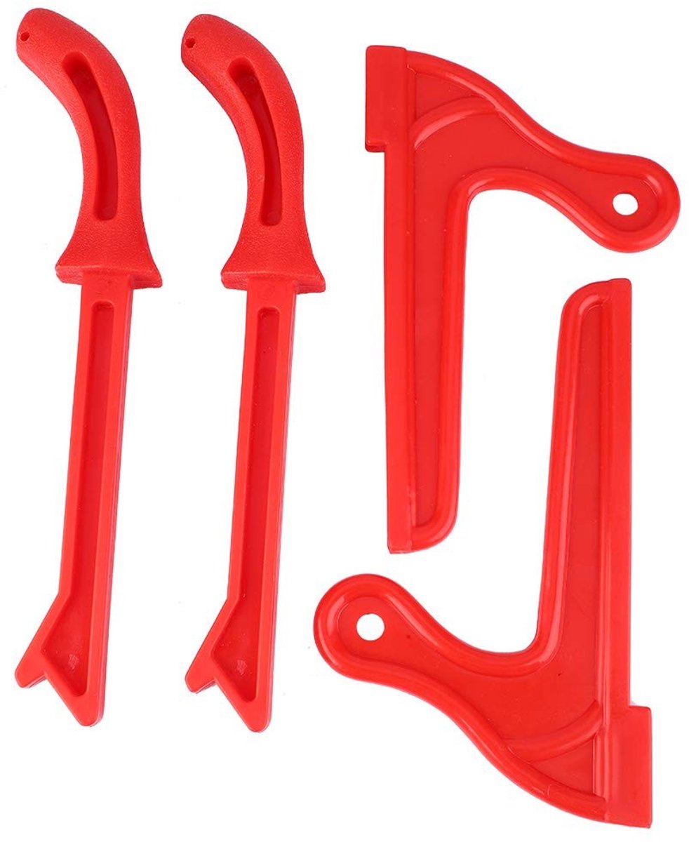 Dailygoods- Push Stick Veiligheid - Houtbewerking Tool - Ergonomisch Handvat - Duurzaam Materiaal - 4 Stuks - Beschermende Handzaag - Houtbewerkingshulpmiddel
