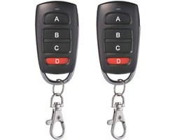 Universele Garagedeuropener - Afstandsbediening Kloner - Poorten Openen - 4 Kanaals - 6.8 cm - Zilver