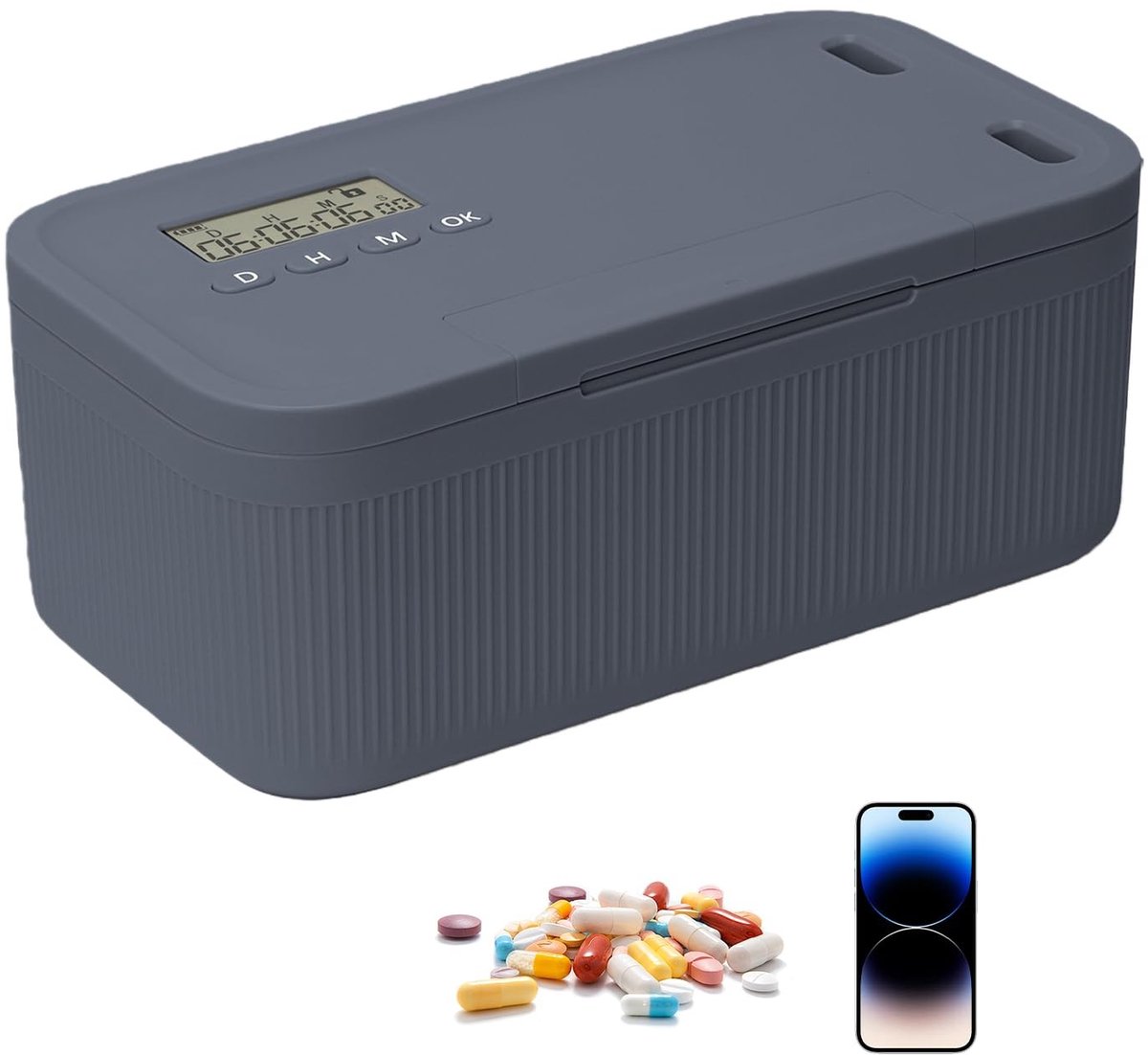 Dailygoods - Safe Timed Lock Box - Mobiele Telefoon Kluis - Tijdslot met 2 Werkmodi - Veilig en Betrouwbaar - Geschikt voor Thuis en Kantoor
