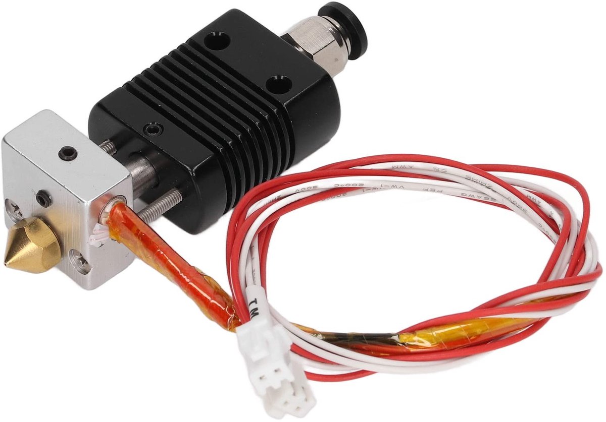 Dailygoods- Hotend Kit Aluminium - 24 V/40 W Verwarmingspijp - 0,4 mm Spuitmond - Koellichaam - Geschikt voor ANET ET4 - Werktemperatuur -40℃ tot +260℃ - Extruder