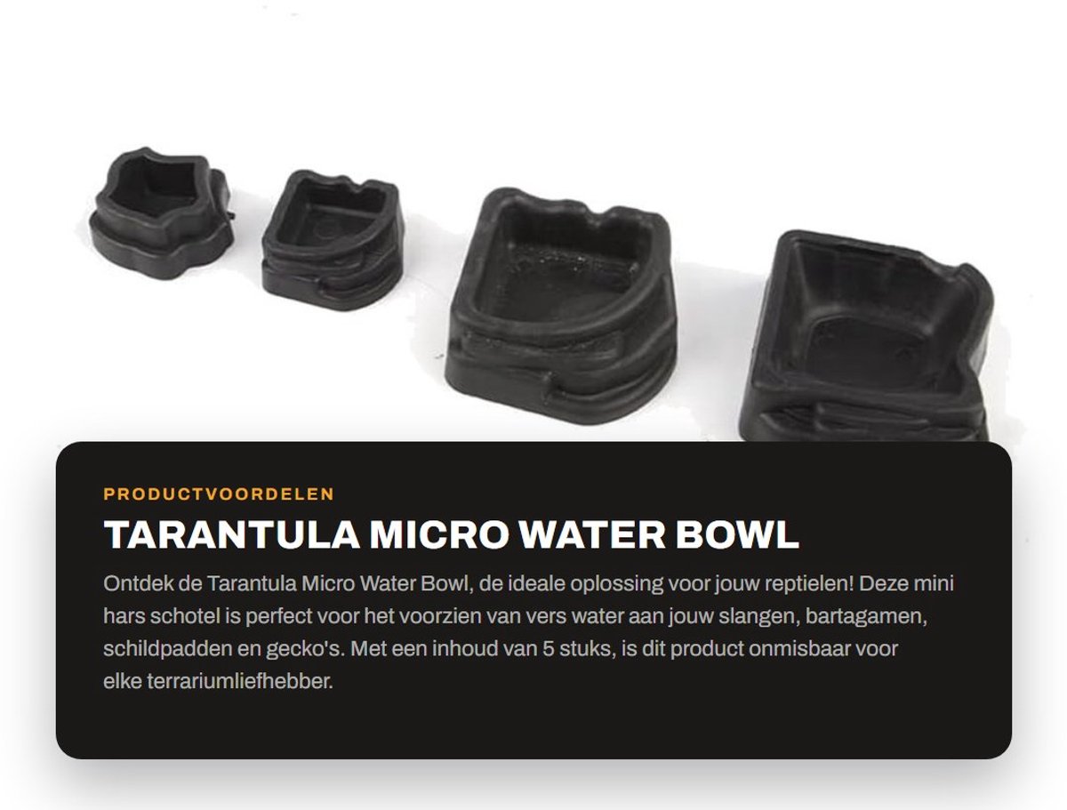 Dailygoods- Waterschaal Micro - Voederbakken - Drinkgerecht - Kunststof - Klein - 5 Stuks - Veilig en Gemakkelijk Schoon te Maken - Voederbak