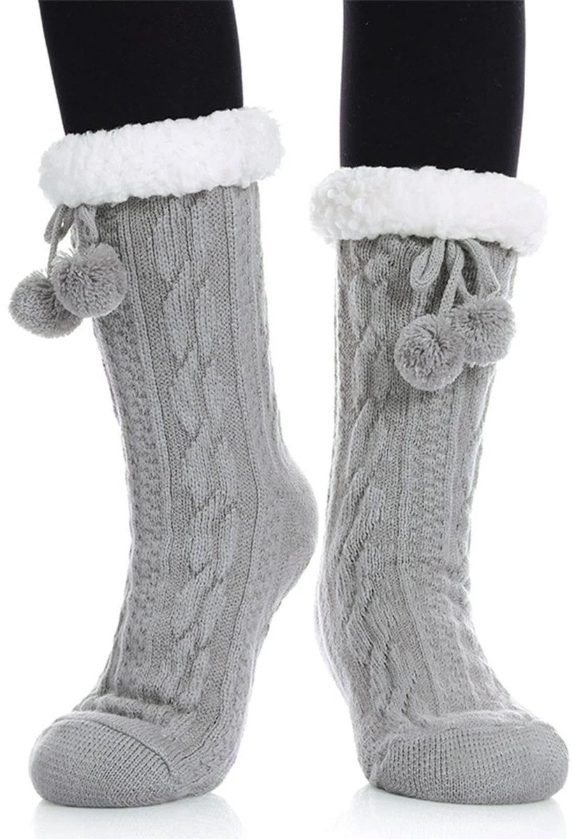 Dailygoods- Sokken Dikke Antislip - Slippersokken - Pluizige Sokken - Warme Sokken - Comfortabele Sokken - Zachte Grips - Pantoffelsokken