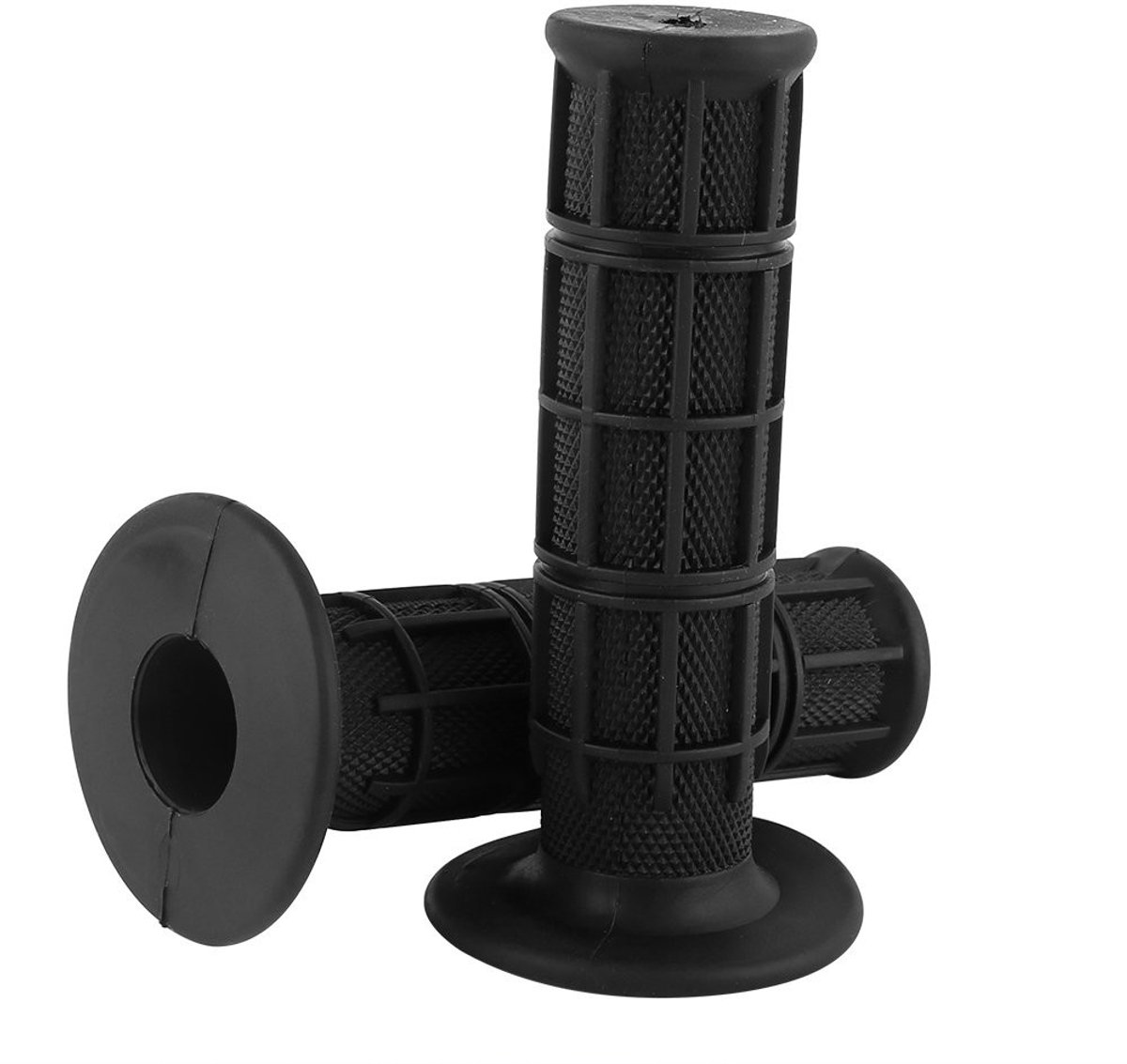 Dailygoods - Motorgrepen - Antislip rubber - Universele stuurgrepen - 22 mm - Voor motorfietsen - Zwart - Hoogwaardige grip