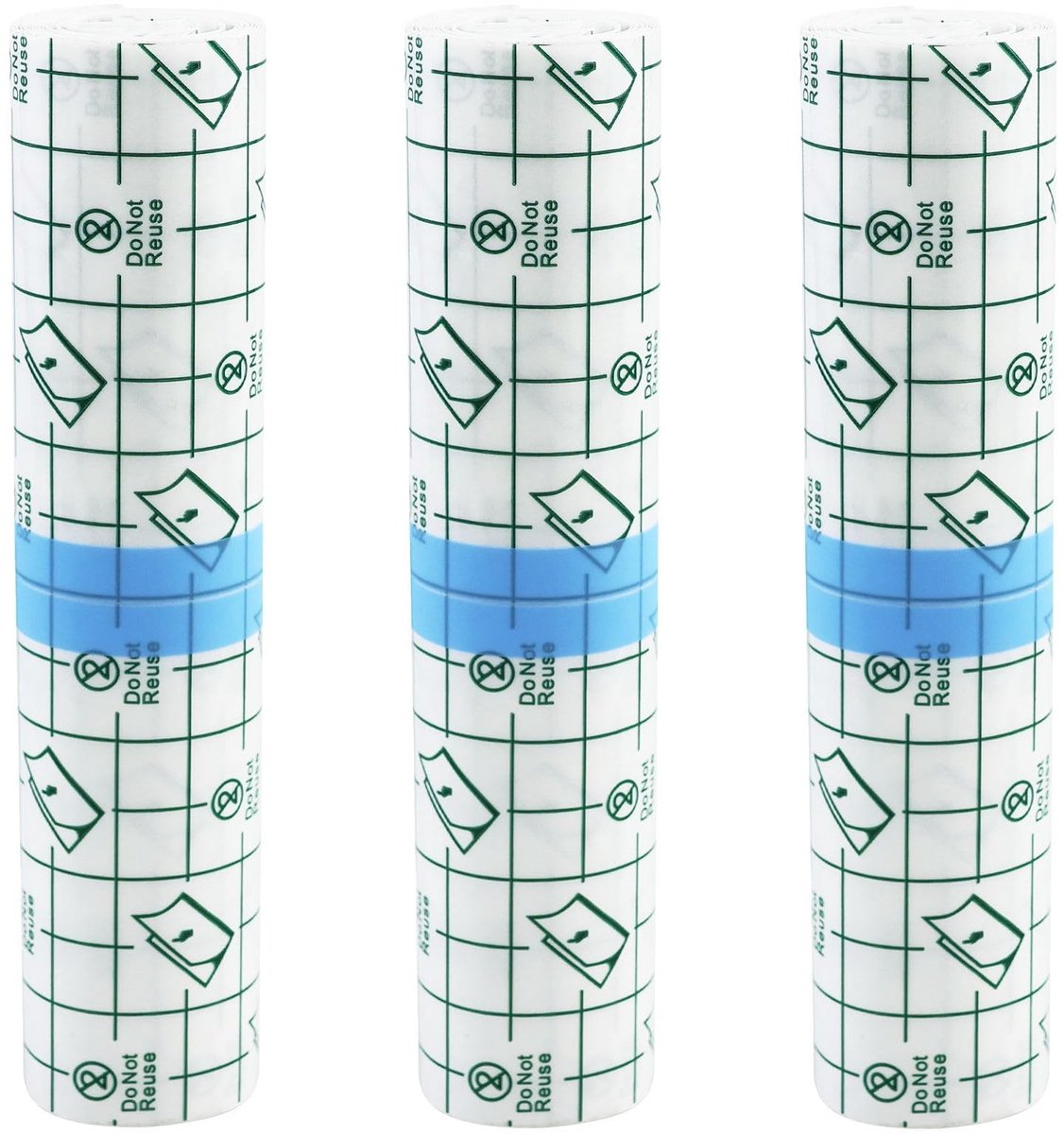 Dailygoods- Tattoofolie Waterdicht - 3 Rollen - 15 cm x 1 m - Transparante Bandage - Tweede Huid - Genezing Tatoeage - Tatoeagepleister