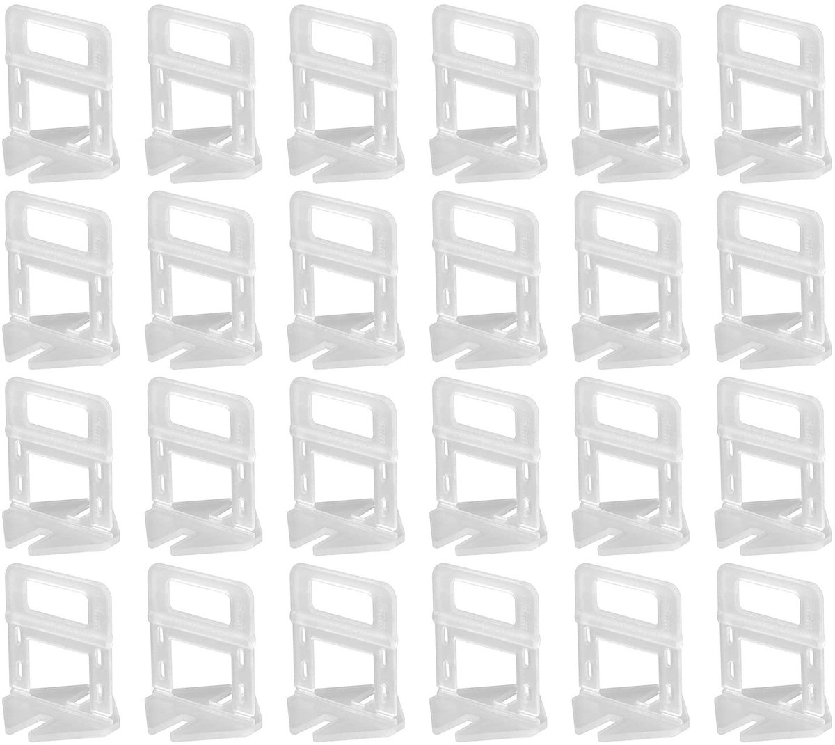 Dailygoods- Tegelspacers 2.5mm (100st) - Tegel Leveling Systeem - Nivelleerclips - Antislip - Verbeterde installatie - Verminderde vermoeidheid - Tegelniveau