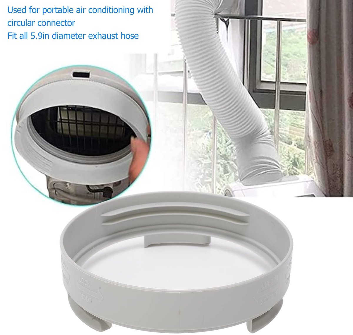 Dailygoods - Airconditioning Afvoerslang Adapter voor Draagbare Units