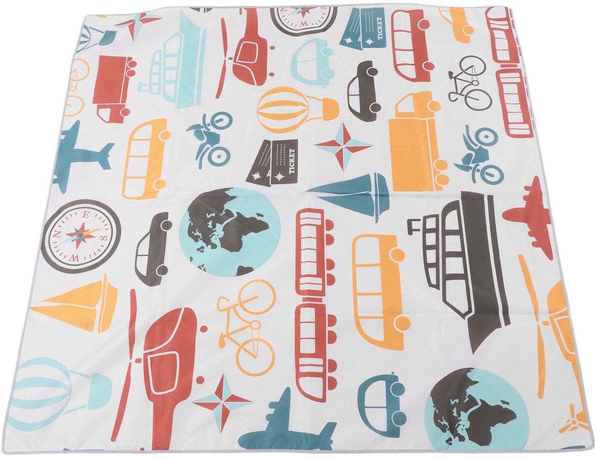 Dailygoods- Speelmat Opvouwbaar 130x130cm - Speelmat Baby - Speeltapijt - Speelmat Buiten - Antislip - Eenvoudig te reinigen - Speelkleed