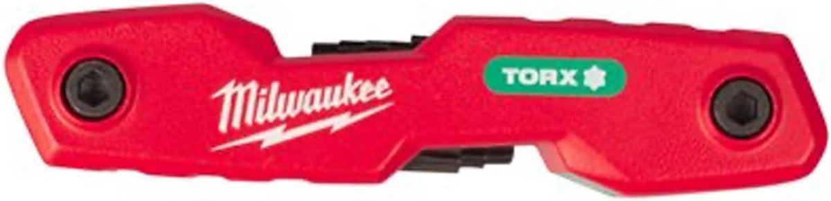 Klap-torxsleutelset - Opvouwbare sleutel - Klus klaren - Maten gemarkeerd - T9 tot T40 - Rood