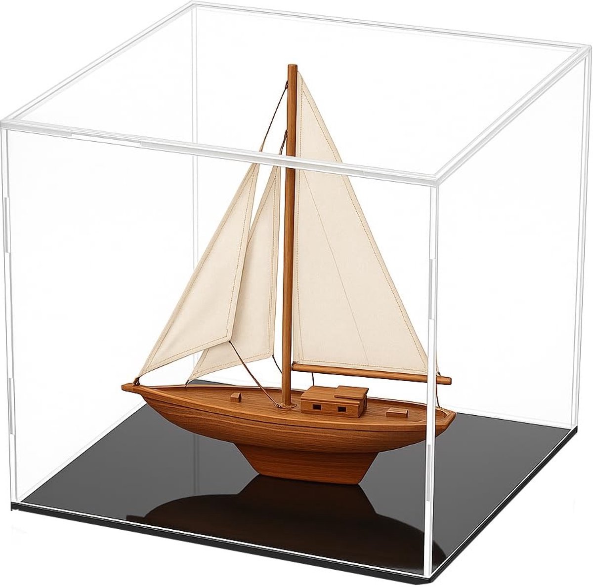 Dailygoods- Vitrine 20 x 15 x 20 cm - Acryl - Stofdicht - Display Case voor Actiefiguren - Transparant - Professionele Uiterstraling - Displaycase