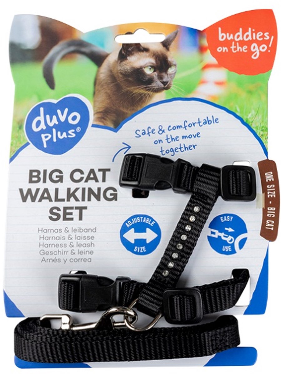 Duvo+ Grote Kat Wandelset Diamanten 30-50cm / 12mm - 125cm